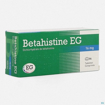 Achat Betahistine – Illustration comprimés et boîte