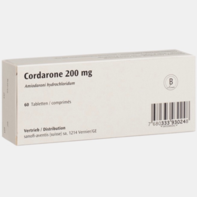 Achat Cardarone - Illustration d'un blister de Cardarone et d'un clavier pour commande en ligne