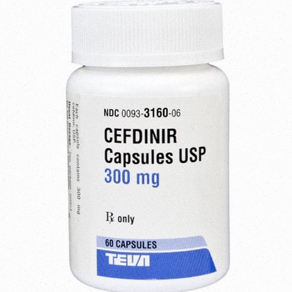 Acheter Cefdinir – Illustration de gélules et boîte de Cefdinir