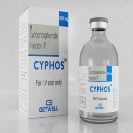 Acheter Cyclophosphamide - Illustration d’une fiole et d’une seringue