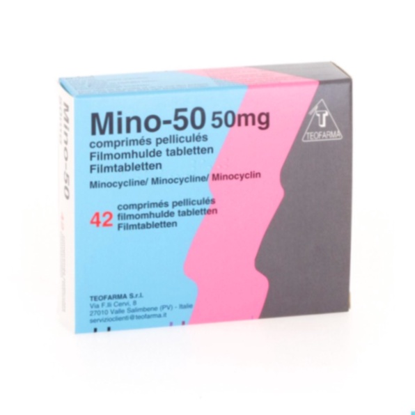 Acheter Minomycin - Illustration boîte de comprimés