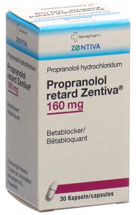 Achat Propranolol – Illustration de comprimés et boîte
