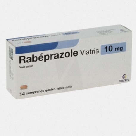 Acheter le Rabeprazole - Illustration de comprimés et estomac apaisé