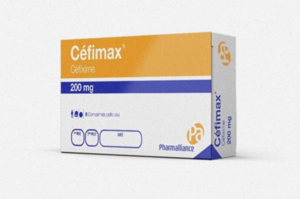 Commander cefixime en ligne - Illustration boîte de médicaments