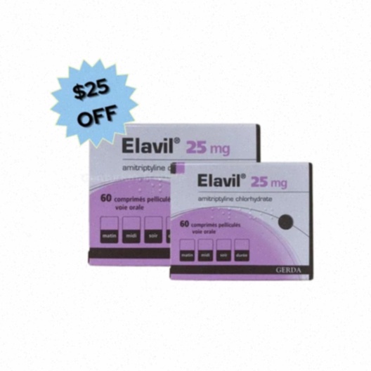 Acheter Elavil en ligne - Illustration d'Elavil et comprimés