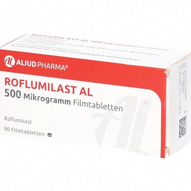 Acheter Roflumilast - Illustration de Roflumilast et boîte de médicament