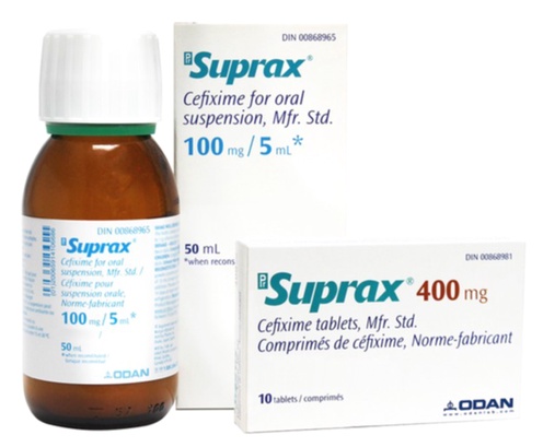 Boîte de Suprax et ordonnance barrée